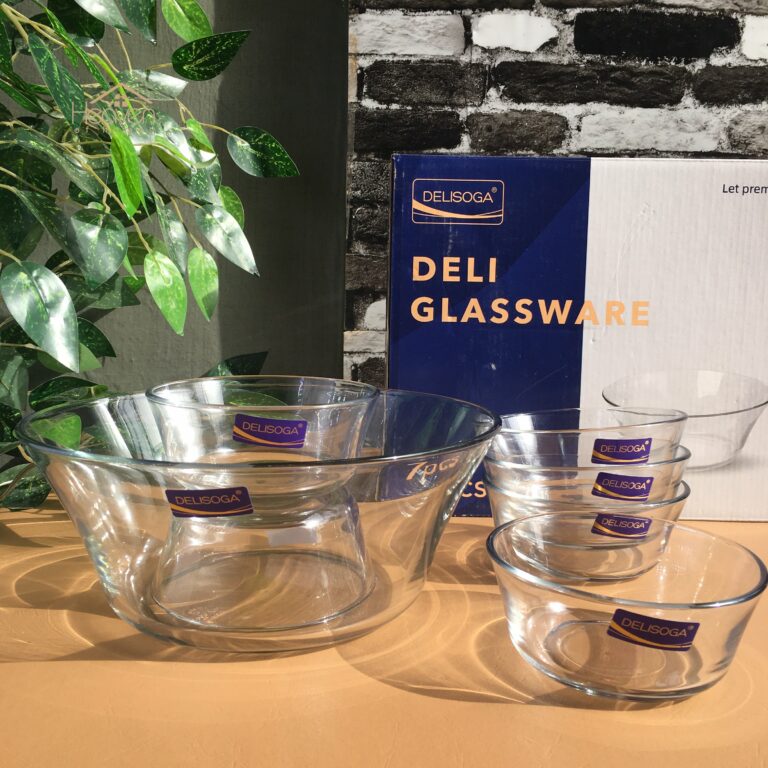 Delisoga Custard Set – Elegant Glassware Set of 7