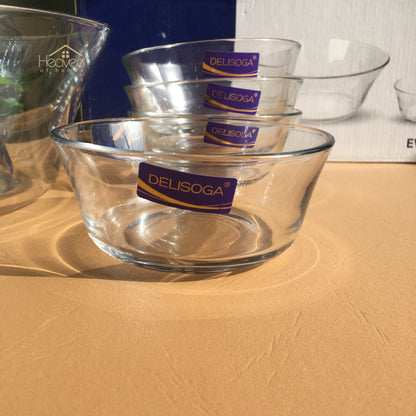 Delisoga Custard Set – Elegant Glassware Set of 7