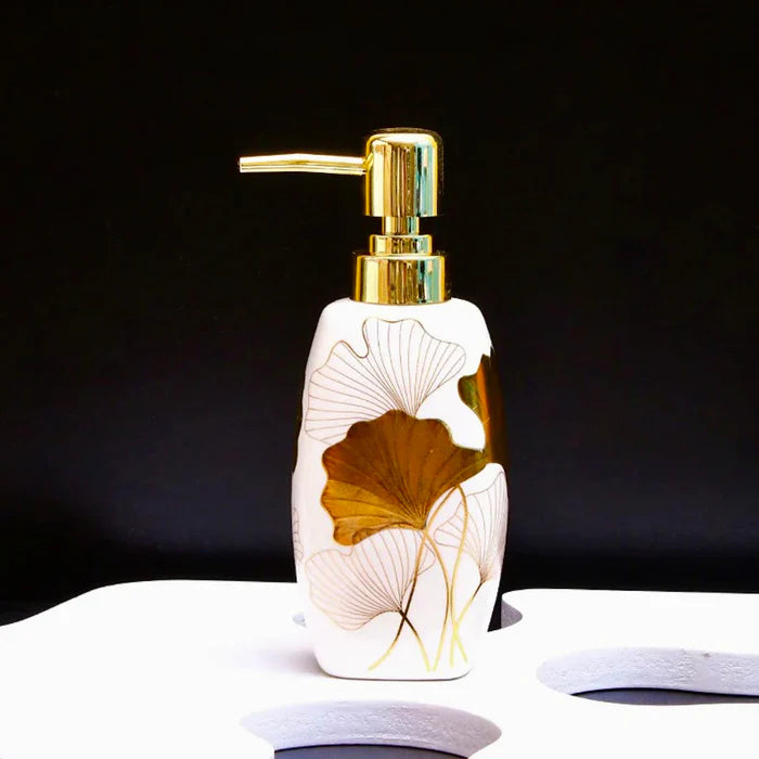 Flora Bathroom Set Stone Set of 4Pcs
