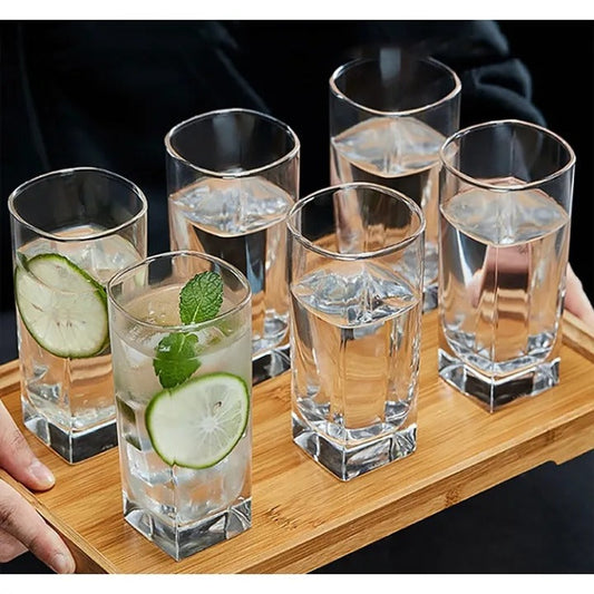 Delisoga Water Glasses Set Of 6 280 ML