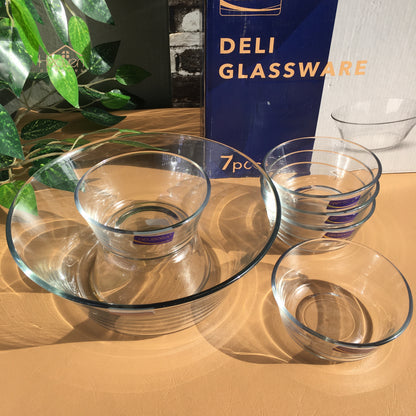 Delisoga Custard Set – Elegant Glassware Set of 7