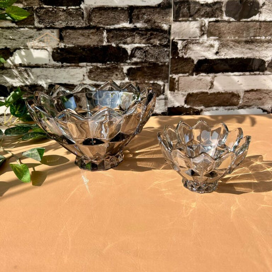 Delisoga Colored Glass Ice Cream & Fruit Serving Set – 7Piece