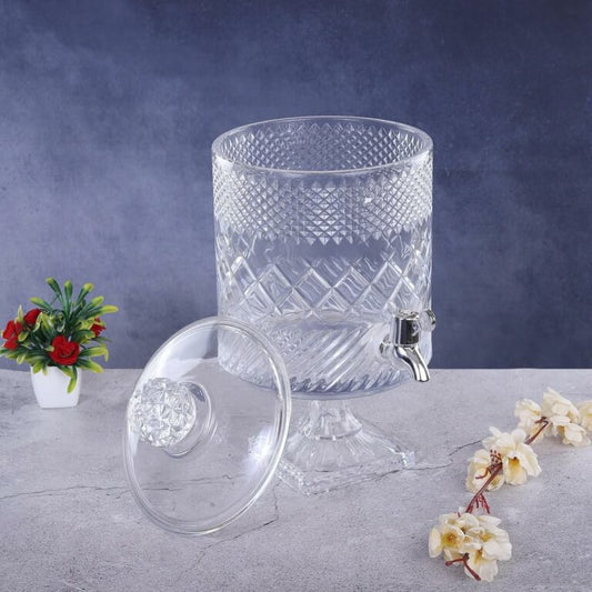 Glass Juice Dispenser with Lid – 4.5 Liter