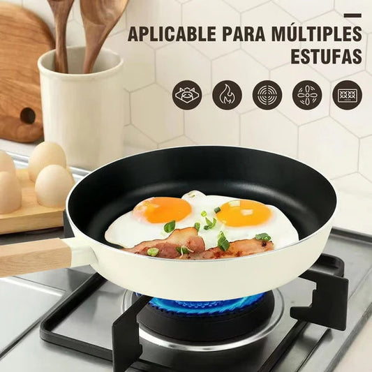 Danny Home™ Aluminum Frying Pan Beige 20 cm