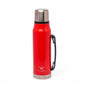 Stainless Steel Insulated Thermos with Handle - 33.8 oz (1000ml), Red