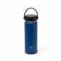 Stainless Steel Insulated Water Bottle with Screw-On Cap - 20 oz (590ml), Navy Blue
