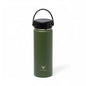 Stainless Steel Insulated Water Bottle with Screw-On Cap - 20 oz (590ml), Military Green