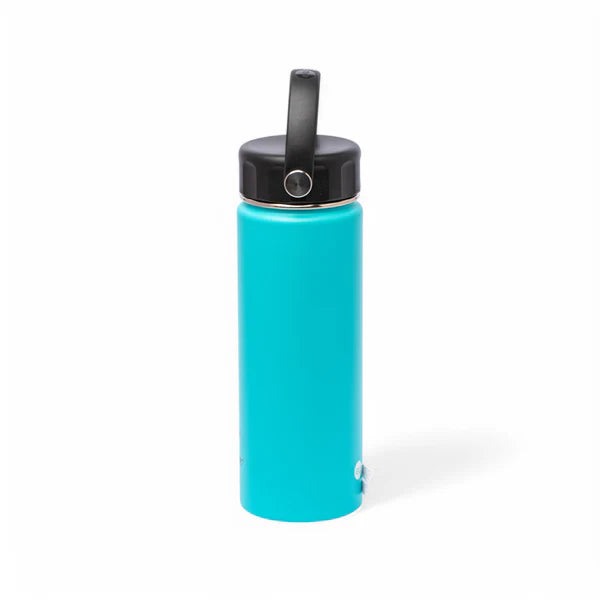 Stainless Steel Insulated Water Bottle with Screw-On Cap - 20 oz (590ml), Sky Blue