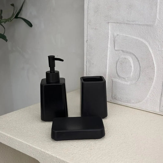 Elegance Matte Bathroom Set Of 3