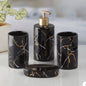 Marble Design Bath Accessories Set of 4