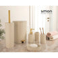 Limon Plastic Bathroom Set Of 6 – Vanilla