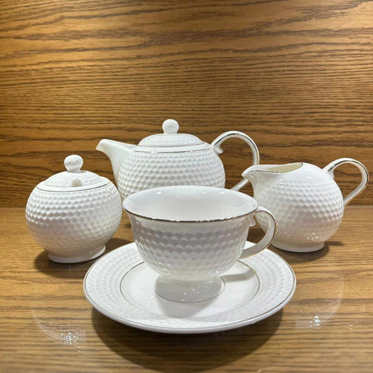 17PCS FINE BONE TEA SET